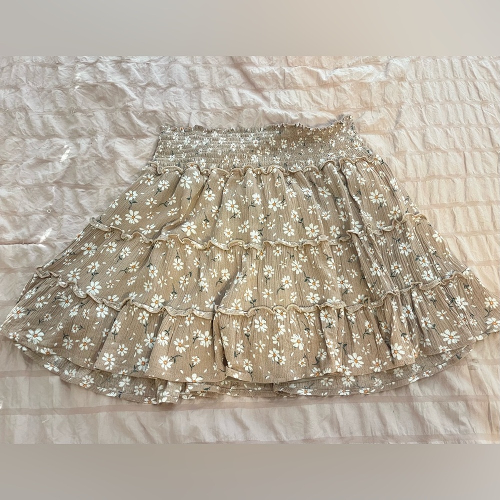 Pink Lily flower skirt